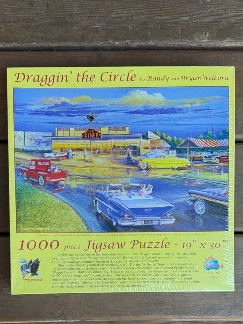 Draggin' the Circle 1000-Piece Jigsaw Puzzle - by Randy and Bryan Welborn